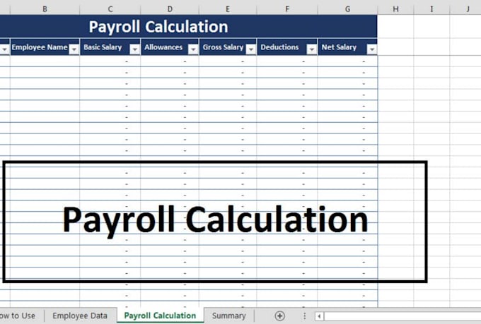 create a monthly payroll tracker in excel for small business